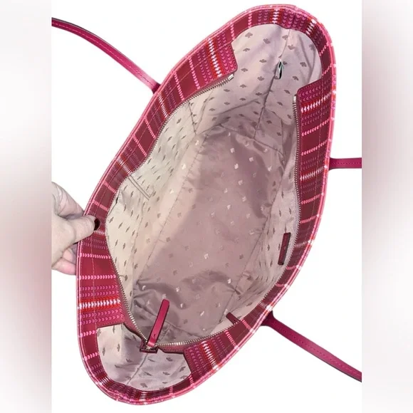 Kate Spade New York Shore Street Heart Stripe Margaretta Tote - Picture 8 of 12